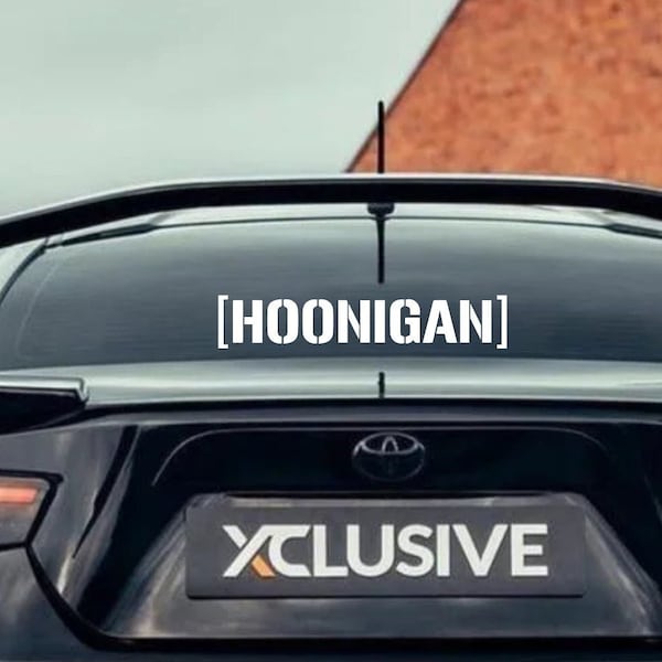 Hoonigan - Decal Ken Block Hoonicorn Decals Drifting Driftcar Gymkhana Drag Racing Sticker RIP Ken Block KB43VER #43 Decals Bumper Window