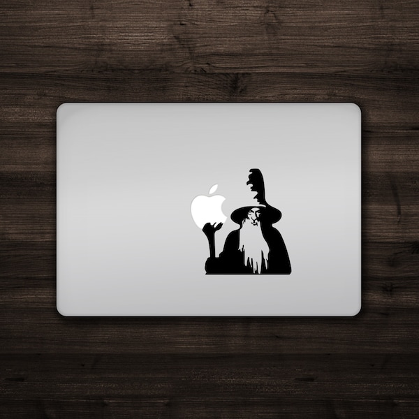 Gandalf - Vinyl Decal Sticker Lord Of the Rings Macbook Mac Apple Laptop Unique Travel Carpe Diem Bumper Sticker Window Decal