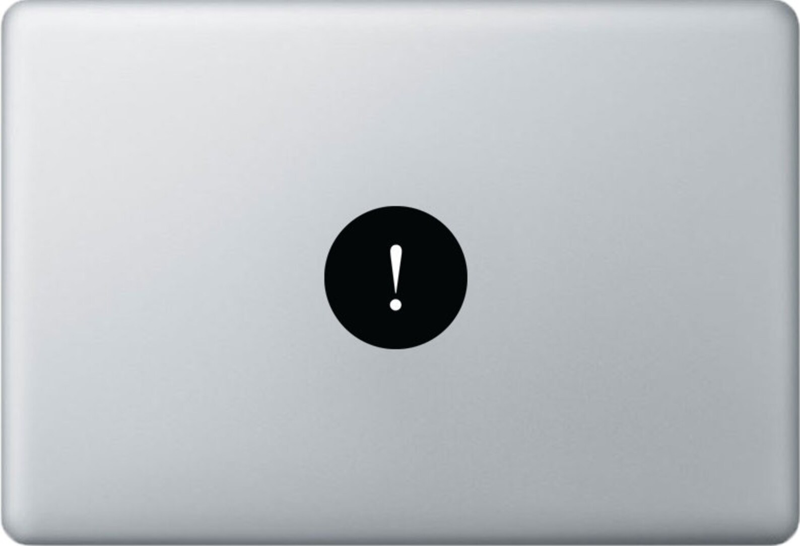 Exclamation Point Mac Apple Logo Cover Laptop Vinyl Decal Etsy