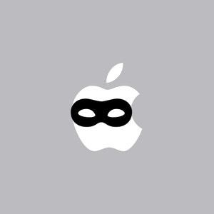 Masquerade Mask Decal Mac Apple Logo Cover Laptop Vinyl Decal Sticker Macbook Unique Party Ball Zorro Highway Man