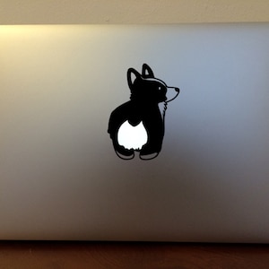 Corgi Decal Mac Apple Logo Cover Laptop Vinyl Decal Sticker Macbook Dog Breed Corgi Dog Lovers Decals Stickers