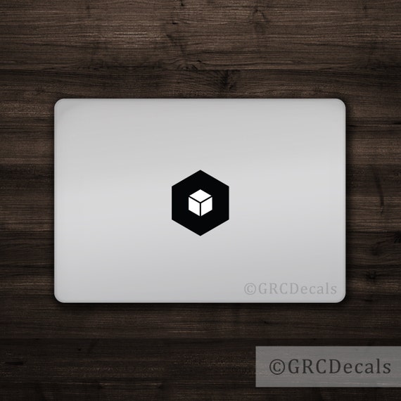 Cube Mac Apple Logo Cover Laptop Vinyl Decal Sticker MacBook Decal