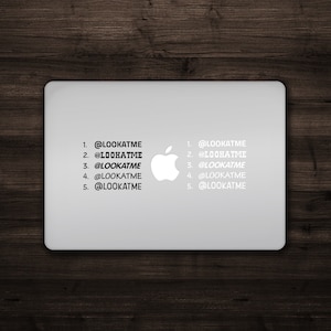 Instagram Customized Name Stickers Decals for Computers, Cars, Trucks, Trailers Personalize Your Stuff with your Instagram Handle
