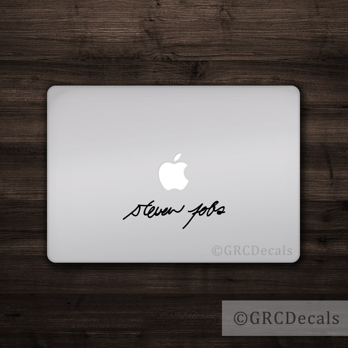 Steve Jobs Signature Vinyl Decal Sticker Macbook Mac Apple Etsy