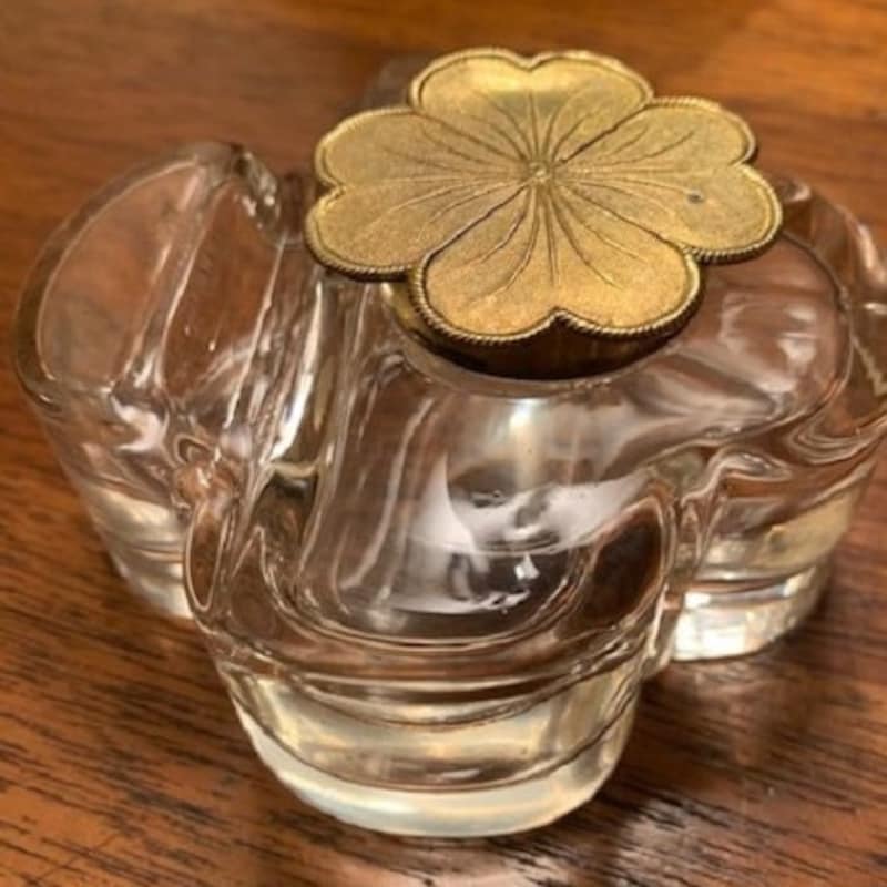 Old Glass Inkwell - Etsy