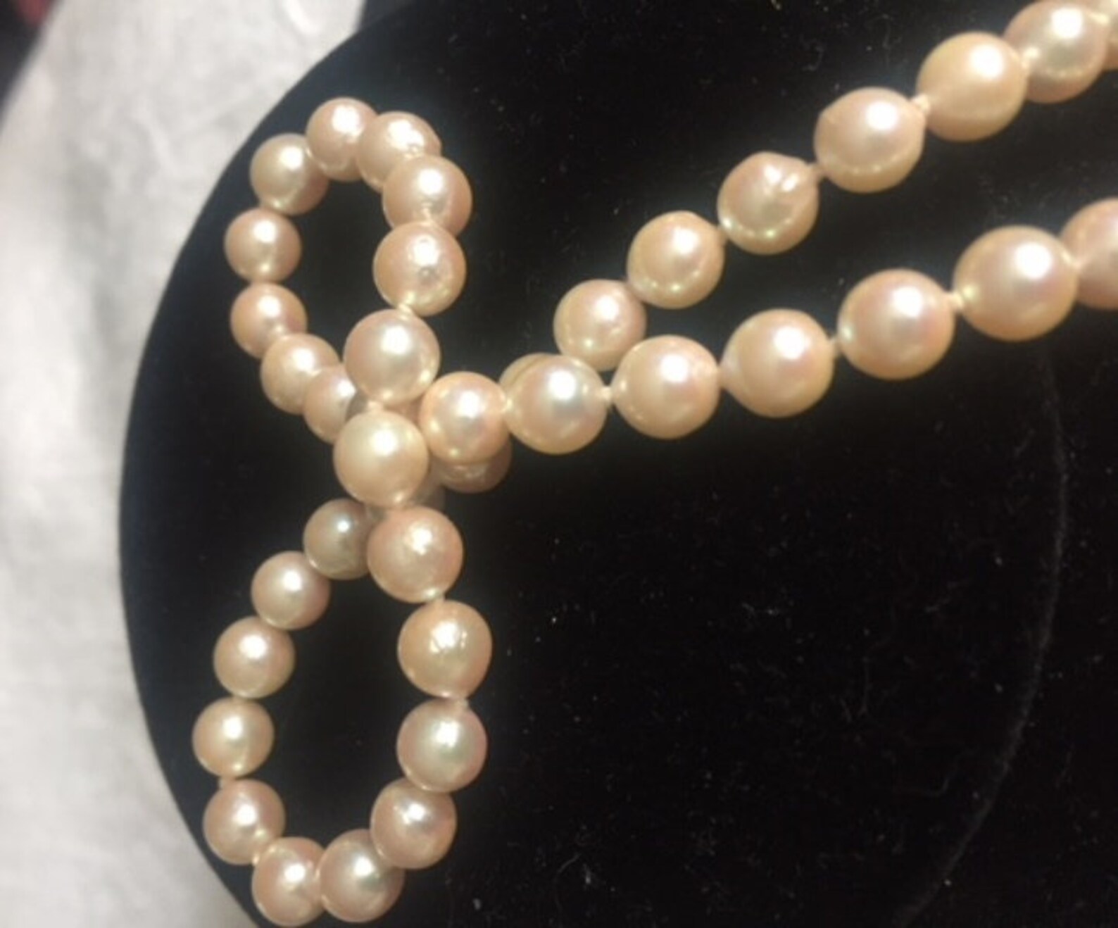 Vintage Real Strand Of Cultured Pearls With 14Kt Gold Etsy