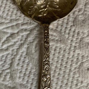 Sterling Silver S. Kirk & Son Repousse Berry Spoon