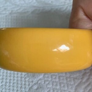 Vintage Wide Bright Yellow Tested Bakelite Bangle Bracelet image 4