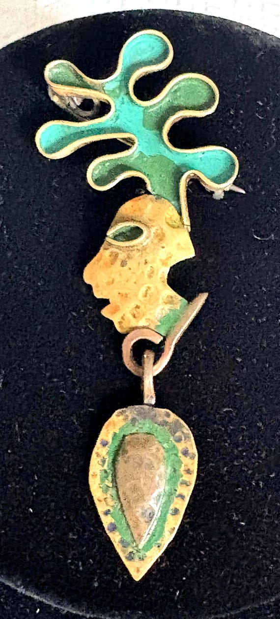 Vintage Late 40s Or Early 50s Mexican Maya Signed… - image 1