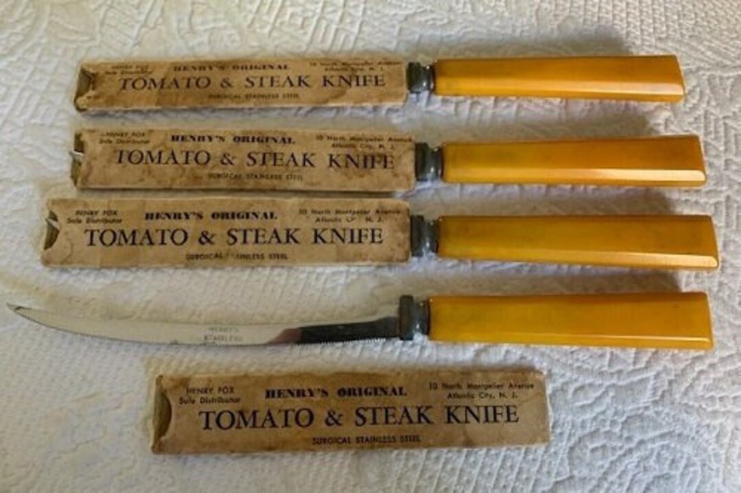 Vintage 1930S/40S Original Henry's Tomato & Steak Knives Etsy