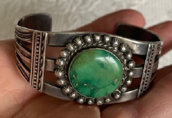 Vintage Native American 1960S Sterling, Turquoise… - image 6