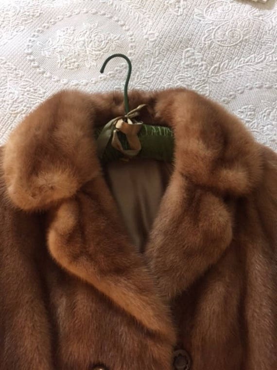 Vintage Stunning 60'S Or Early 70's Mink Jacket E… - image 5
