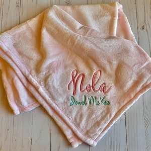 Personalized Baby Blanket, Embroidered Baby Blanket, Monogrammed Baby Blanket, Baby Shower Gift, Personalized Baby Gift, Custom Baby Blanket
