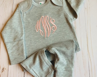 Baby Girl Coming Home Outfit Baby Girl Gift Personalized Baby Girl Outfit Newborn Girl Clothes Baby Girl Clothes Personalized Newborn Hat