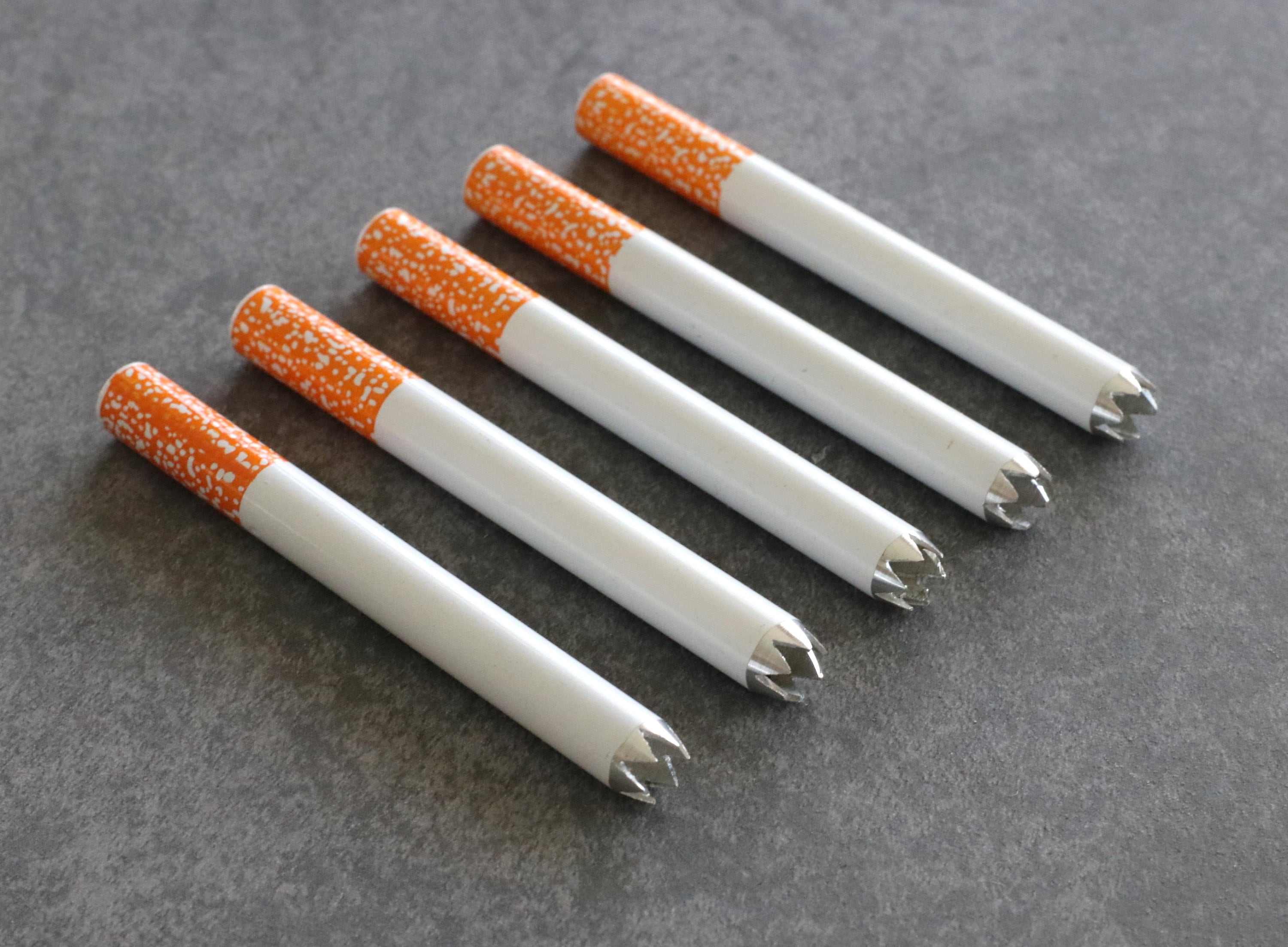 3 REAL BRASS ONE HITTER PIPES DUGOUT BAT 3" MADE IN USA** ASSORTED - Foto 5