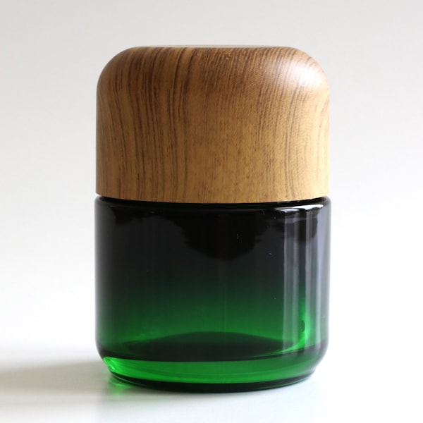 Glazen voorraadpot van 3 inch, 70 ml, geurbestendig, kindveilig deksel, veilige en veilige pot