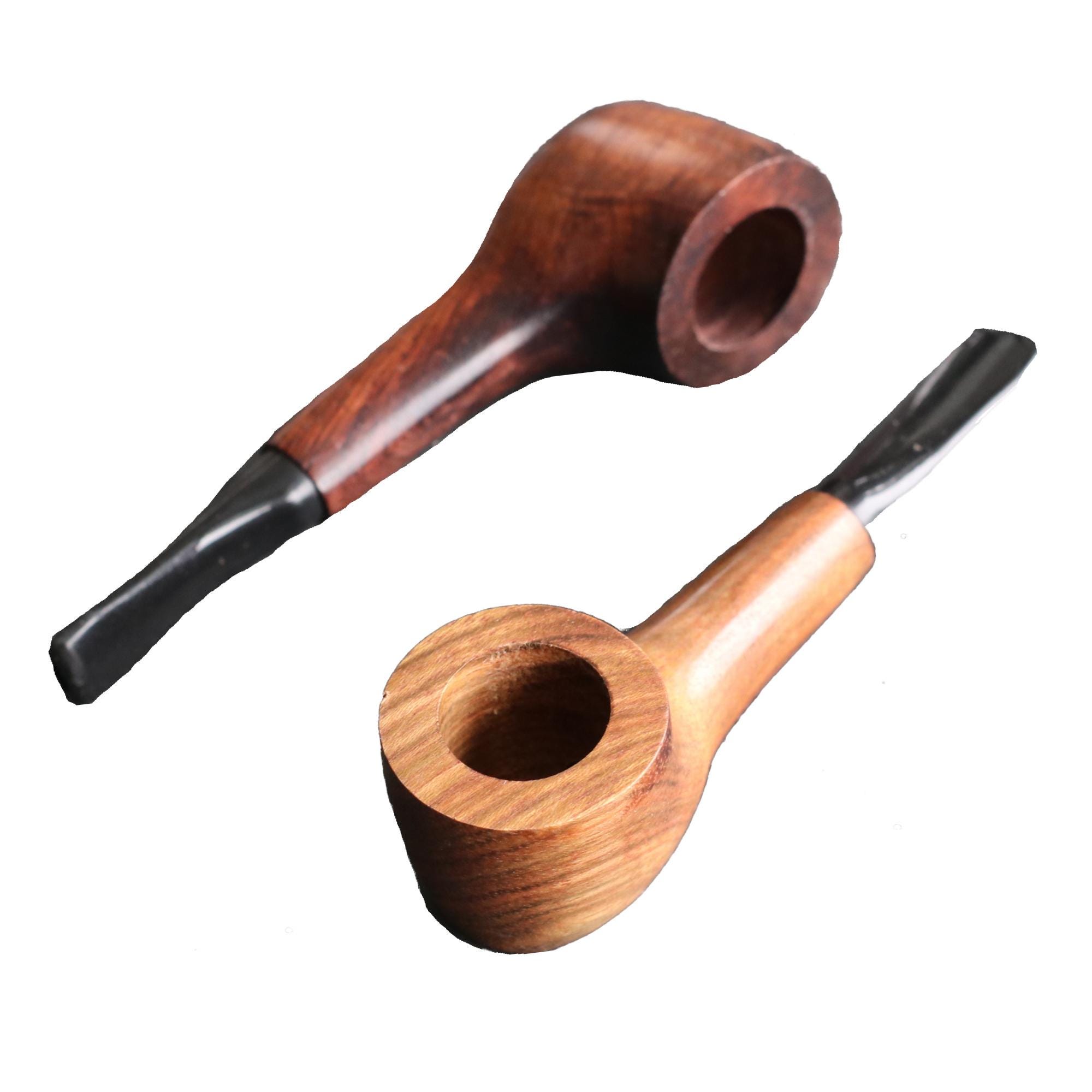 Pipe en bois exotique de 3,5 po. - L20 CHICO - Pipe en bois classique - Cadeau parfait pour les fumeurs