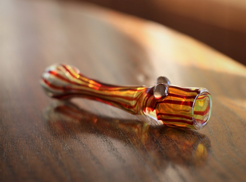 4.5 Glass Smoking PipeChillumSolid Piece to bring Etsy