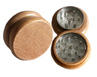 2" Wood Grinder- 2 Piece Small Efficient Herb Grinder