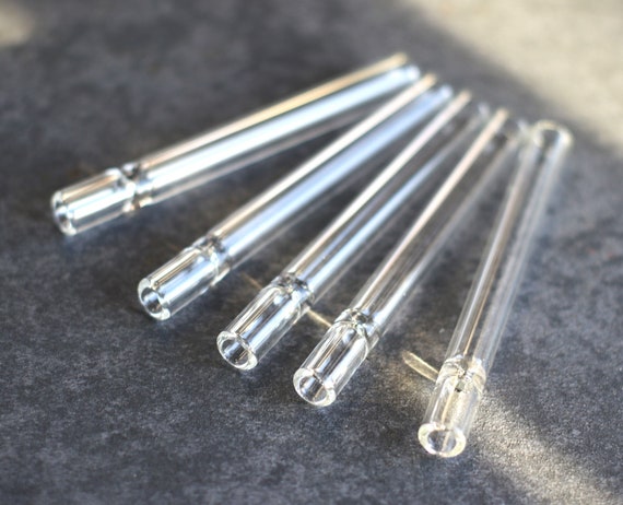 cigarette one hitter glass 10mm Bowl Pipe Tube Herb Smoking Bat... From High420, $0.38 2" & 3" Glass One
