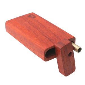 Padauk 4&quot; Dugout e One Hitter Pipe - Caixa de armazenamento americana
