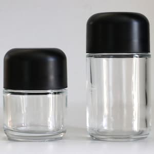 Glass Stash Jars-70ml & 110ml- Smell Proof-Child Proof Lid-Safe and Secure Jar