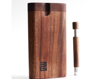 4" Black Walnut Dugout & Spring Loaded Walnut One Hitter-Perfect Match