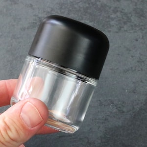 3&quot; Glass Stash Jar-Smell Proof-Child Proof Lid-Safe and Secure Jar