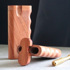 Rosewood Dugout-Snap Lock Lid-One Hitter Pipe of your choice