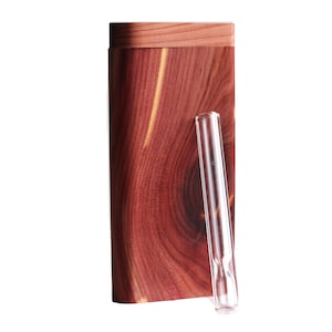 Futo Cedar Wood Dugout- Premier Stash Box with One Hitter & Stash Cleaner-Handcrafted in Canada