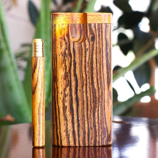 Bocote Wood Dugout & One Hitter- Passende Pfeife und Stash Box- 1st Class