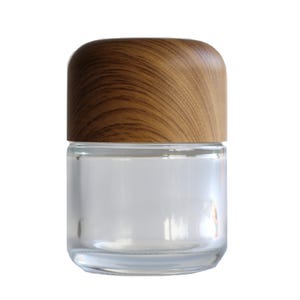 3&quot; Glass Stash Jar-Smell Proof-Child Proof Lid-Safe and Secure Jar