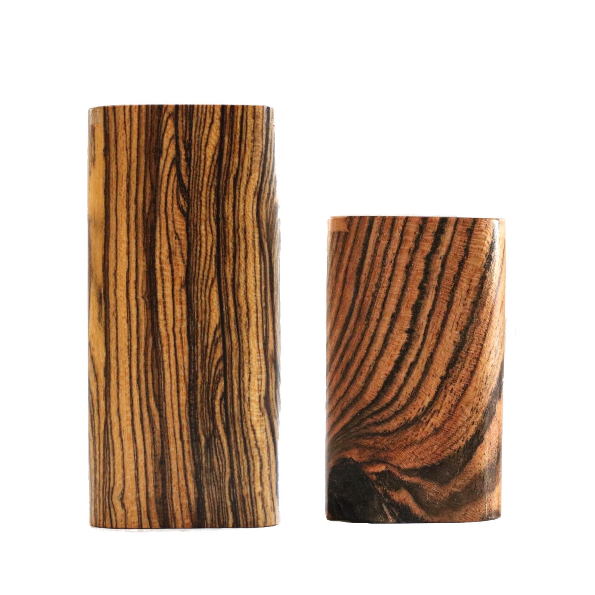 Bocote ウッドダグアウト、ワンヒッターパイプ付き - スライダー蓋 - 3 