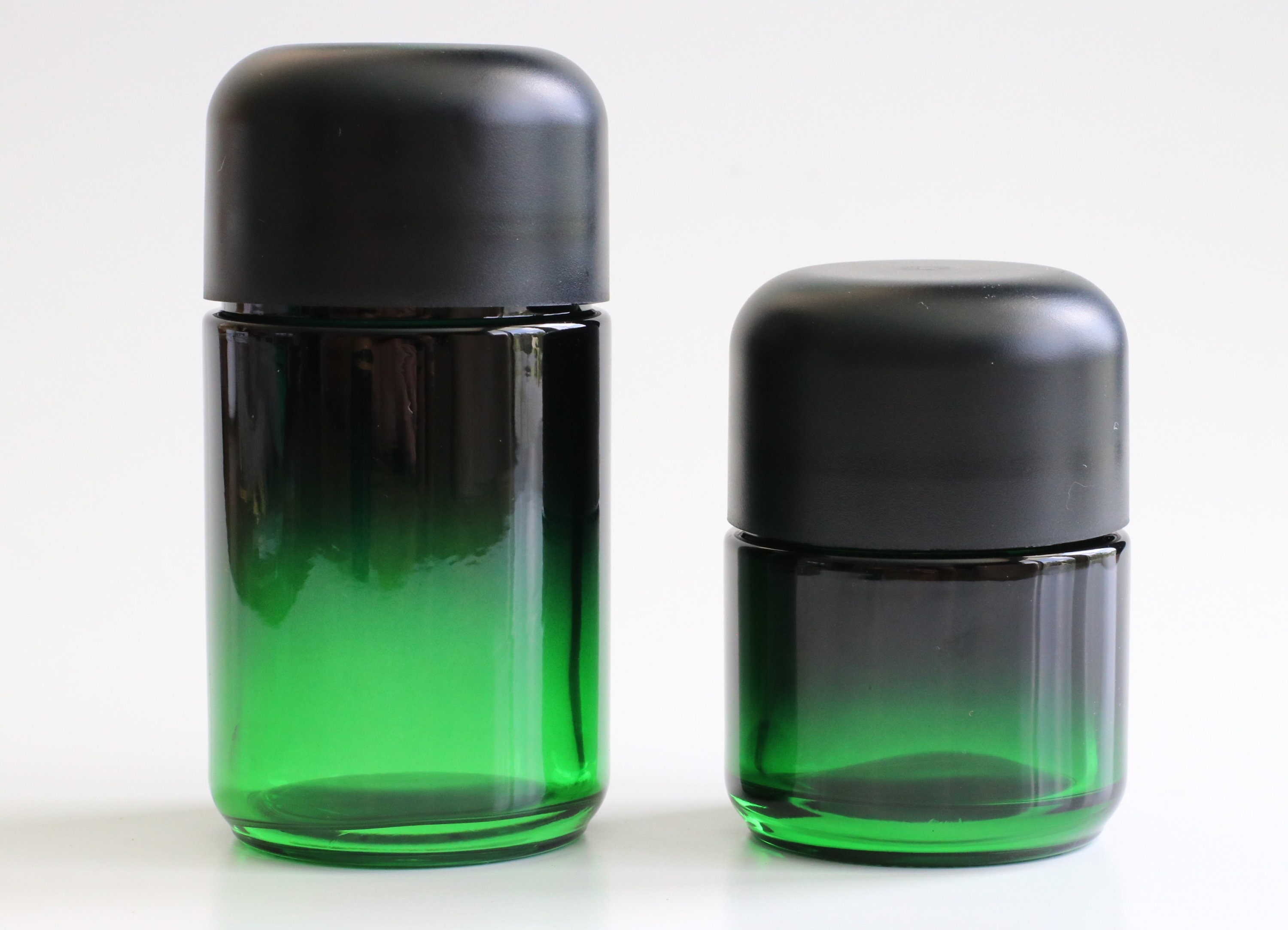 Glass Stash Jars-70ml & 110ml- Smell Proof-Child Proof Lid-Safe and Secure Jar
