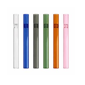 4" Glass Multi Hitter Pipe: Extra Thick, 7 Colors