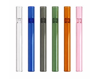 4" Glass Multi Hitter Pipe: Extra Thick, 7 Colors