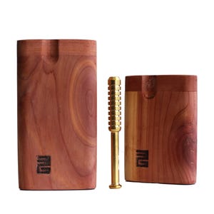 Tennessee Cedar Dugouts & One Hitter Pipe-Ręcznie robione amerykańskie skrzynki Stash Boxes