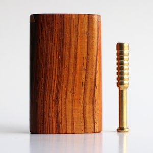 Cocobolo Dugout with Brass One Hitter - 3 inch