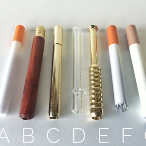 &quot;3&quot; One Hitter Pfeife: Keramik, Holz, Messing, Glas