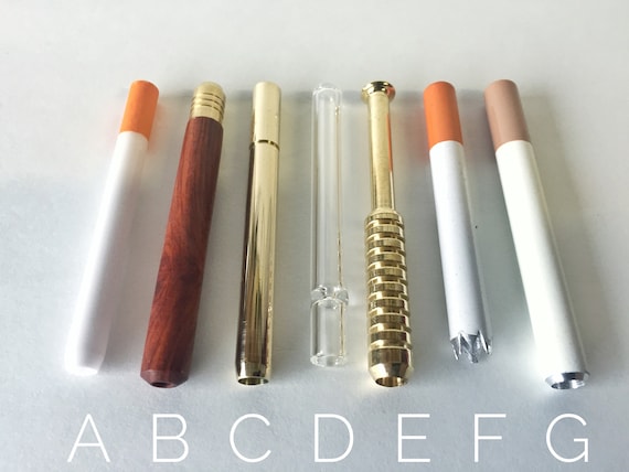 3 REAL BRASS ONE HITTER PIPES DUGOUT BAT 3" MADE IN USA** ASSORTED - Foto 2