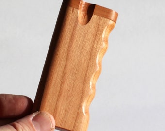 Cherry Spring Lock Dugouts & One hitter pipes-Handlebar Grip- American Handcrafted Stash Boxes