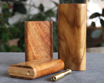 Teak Wood Dugouts & One Hitter Pipes- Handcrafted American Crafted Functional Art