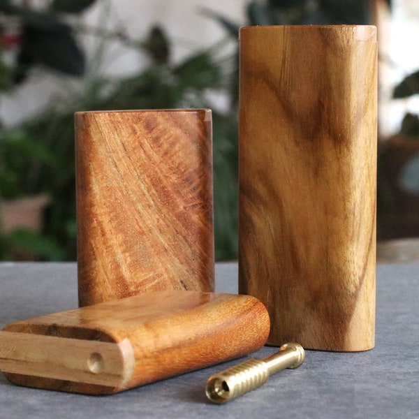 Teak Wood Dugouts & One Hitter Pipes- Handcrafted American Crafted Functional Art