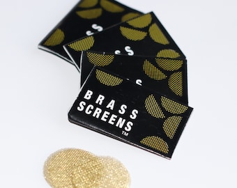 5 x Brass Pipe screens .75&quot; for Pipes, Bowls & One Hitters