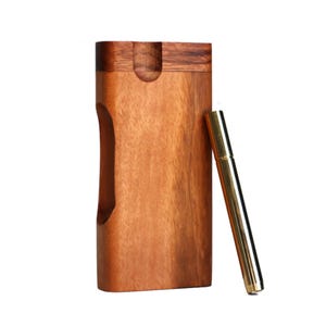 Tiger Wood Dugout & One Hitter Pipe-American Crafted Stash Boxes