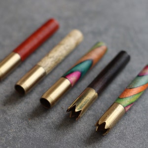 2&quot; Wood & Brass One Hitter pipes- 3 Styles to choose from- Classy and Elegant one hitters