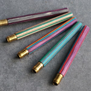 4&quot; Rainbow Color Wood One Hitters