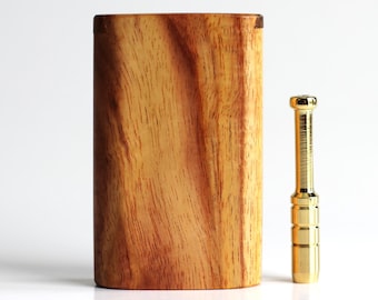 3" Mahogany Slider Lid Dugout & Brass Pipe-Classy One Hitter Experience
