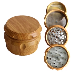 2.5&quot; Grinder - 4 Stück Grinder mit Catch-Screen Magnetdeckel