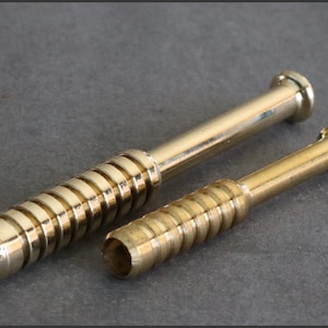 2 & 3 Brass One Hitter Bats Solid Brass Lasts a Lifetime-Yes-these are the real ones-Old School image 2